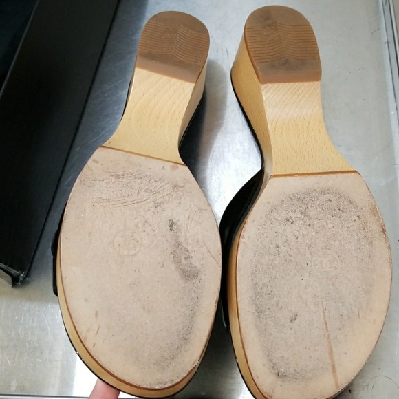 BLACK CHANEL MULES 8/38 - Picture 3 of 7